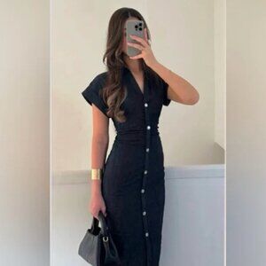 Zara Denim Midi Dress